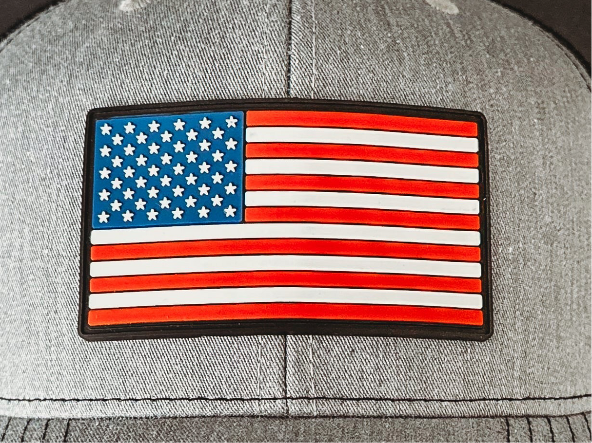 American Flag Hats - Silicone Patch - Endurance Promo Gear