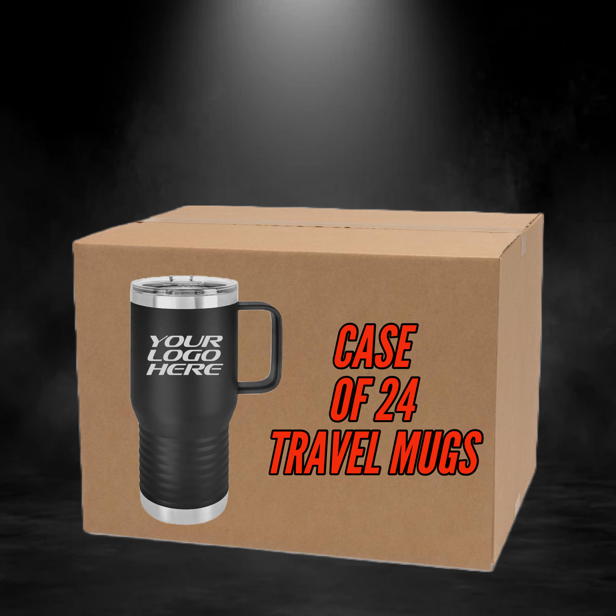 Case(24) - 20oz Travel Mug with Handle and Slide Lock Lid - Endurance Promo Gear