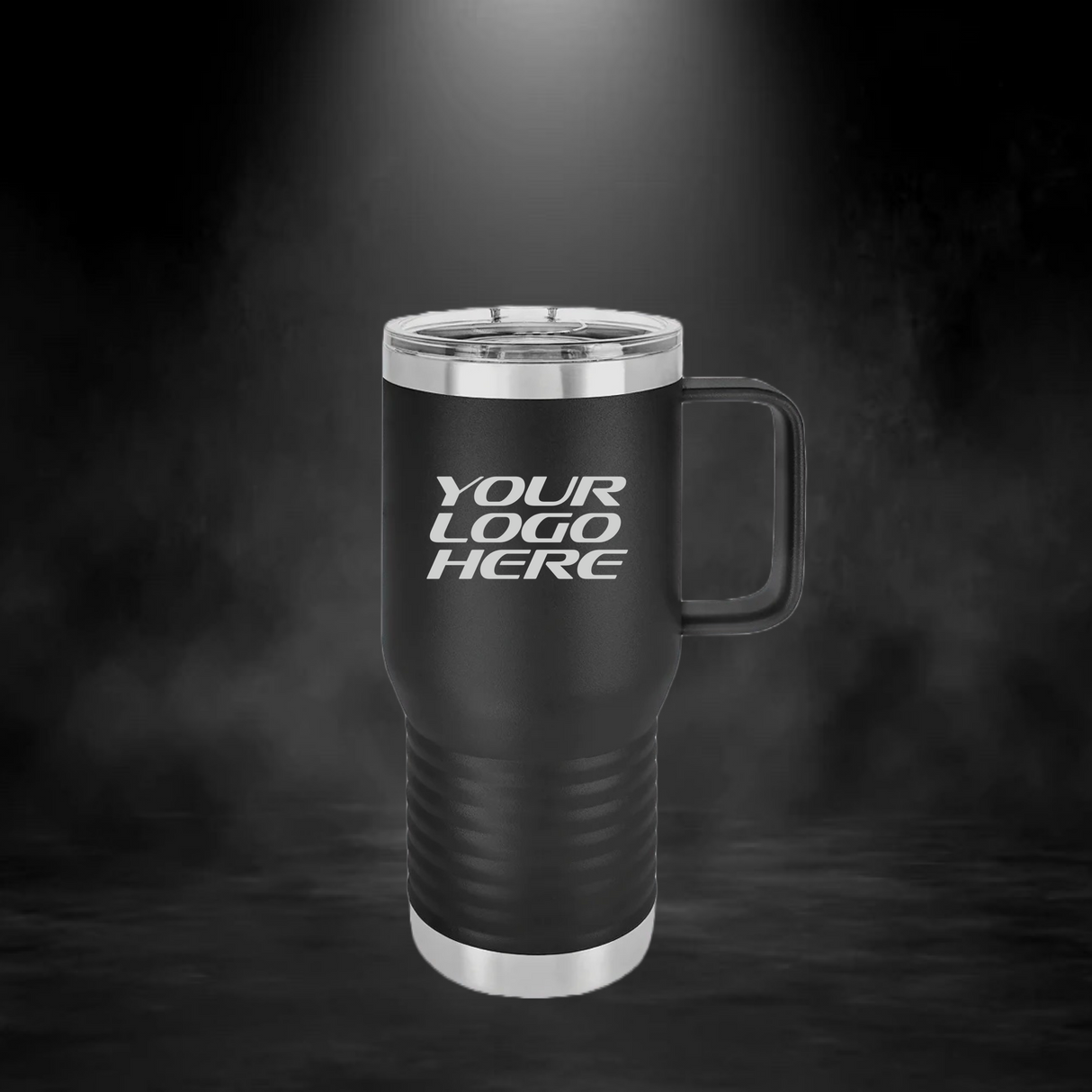 20oz Travel Mug with Handle and Slide Lock Lid - Endurance Promo Gear