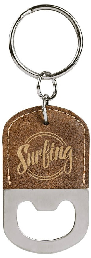 Set of 25 Bottle Opener Leatherette Keychains - Endurance Promo Gear