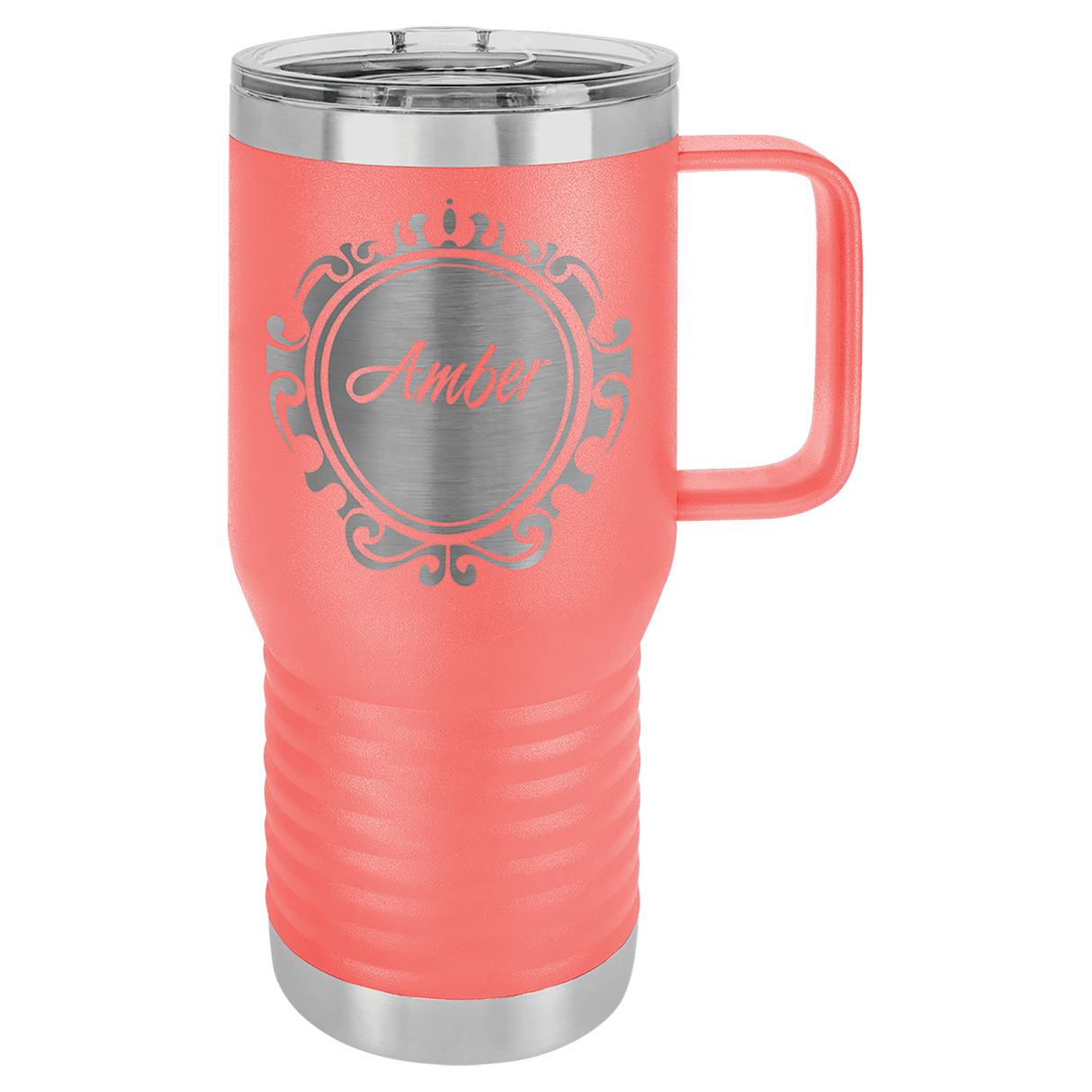 20oz Travel Mug with Handle and Slide Lock Lid - Endurance Promo Gear