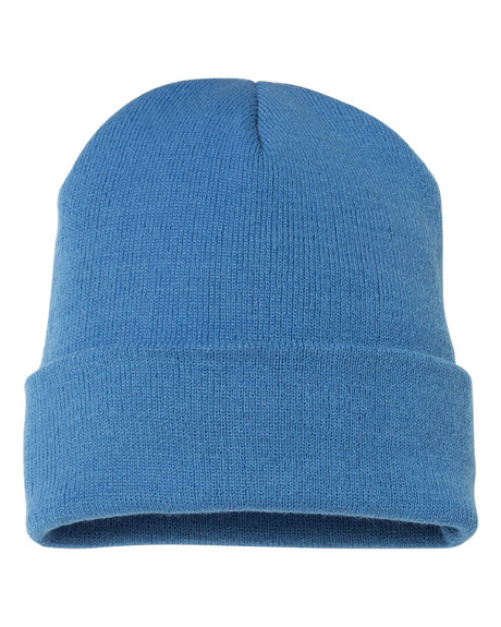 YP Classics Cuffed Knit Beanie with Custom Sewn Patch - Endurance Promo Gear