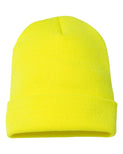 YP Classics Cuffed Knit Beanie with Custom Sewn Patch - Endurance Promo Gear