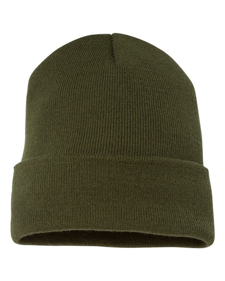 YP Classics Cuffed Knit Beanie with Custom Sewn Patch - Endurance Promo Gear