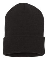 YP Classics Cuffed Knit Beanie with Custom Sewn Patch - Endurance Promo Gear