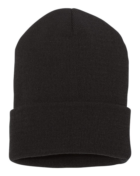 YP Classics Cuffed Knit Beanie with Custom Sewn Patch - Endurance Promo Gear