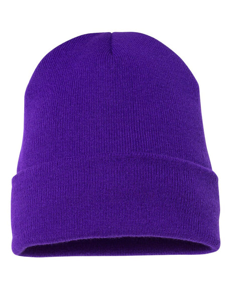 YP Classics Cuffed Knit Beanie with Custom Sewn Patch - Endurance Promo Gear