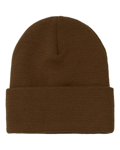 YP Classics Cuffed Knit Beanie with Custom Sewn Patch - Endurance Promo Gear
