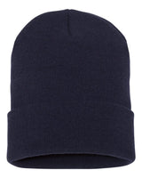 YP Classics Cuffed Knit Beanie with Custom Sewn Patch - Endurance Promo Gear