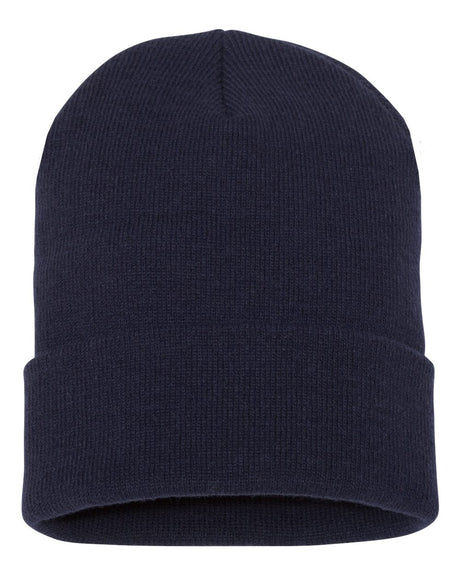 YP Classics Cuffed Knit Beanie with Custom Sewn Patch - Endurance Promo Gear