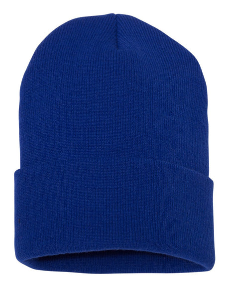 YP Classics Cuffed Knit Beanie with Custom Sewn Patch - Endurance Promo Gear