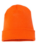 YP Classics Cuffed Knit Beanie with Custom Sewn Patch - Endurance Promo Gear