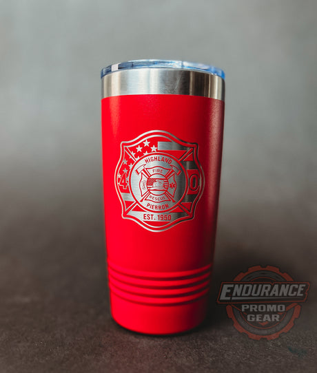 Highland Fire 20oz Tumbler with Slider Lid - Endurance Promo Gear