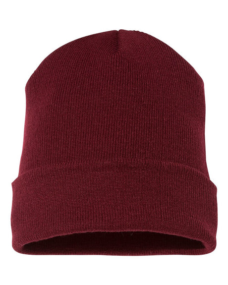 YP Classics Cuffed Knit Beanie with Custom Sewn Patch - Endurance Promo Gear
