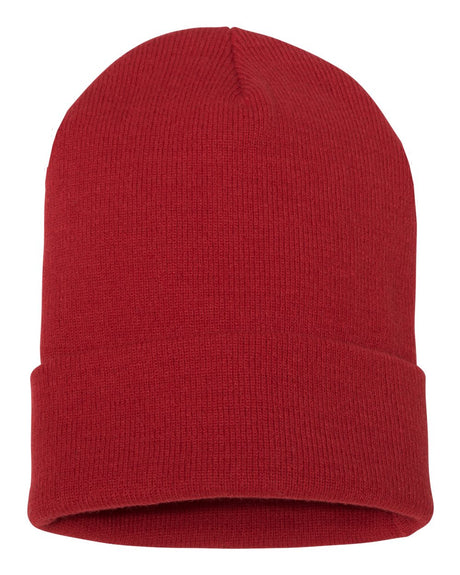 YP Classics Cuffed Knit Beanie with Custom Sewn Patch - Endurance Promo Gear