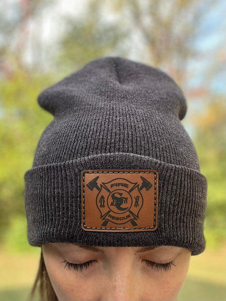 SCFD Cuffed Knit Beanie with Sewn Patch - Endurance Promo Gear