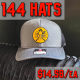 Richardson 112 Leather Patch Hats – Bulk 144x Pack