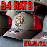 Richardson 112 Leather Patch Hats – Bulk 24x Pack