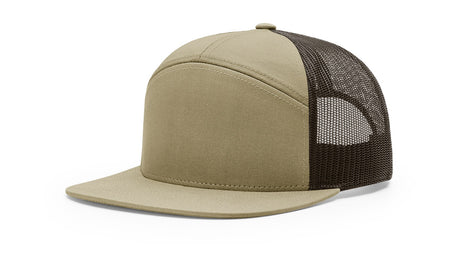 Richardson 168 Seven Panel Flat Bill Trucker Snapback - Endurance Promo Gear