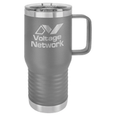 20oz Travel Mug with Handle and Slide Lock Lid - Endurance Promo Gear