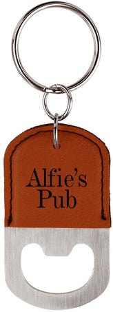 Set of 25 Bottle Opener Leatherette Keychains - Endurance Promo Gear