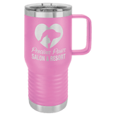 20oz Travel Mug with Handle and Slide Lock Lid - Endurance Promo Gear