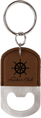 Set of 25 Bottle Opener Leatherette Keychains - Endurance Promo Gear