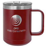 15oz Coffee Mug with Slide Lock Lid - Endurance Promo Gear