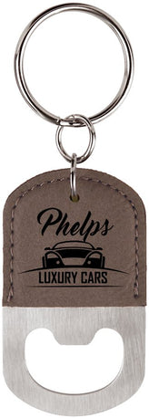 Set of 25 Bottle Opener Leatherette Keychains - Endurance Promo Gear