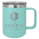 6 for $110! 15oz Coffee Mug with Slide Lock Lid - Endurance Promo Gear