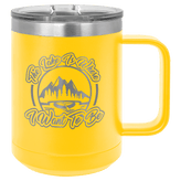 15oz Coffee Mug with Slide Lock Lid - Endurance Promo Gear