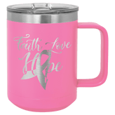 15oz Coffee Mug with Slide Lock Lid - Endurance Promo Gear