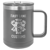 15oz Coffee Mug with Slide Lock Lid - Endurance Promo Gear