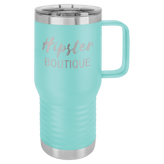 20oz Travel Mug with Handle and Slide Lock Lid - Endurance Promo Gear