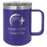6 for $110! 15oz Coffee Mug with Slide Lock Lid - Endurance Promo Gear
