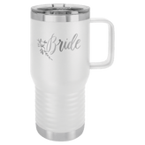 20oz Travel Mug with Handle and Slide Lock Lid - Endurance Promo Gear